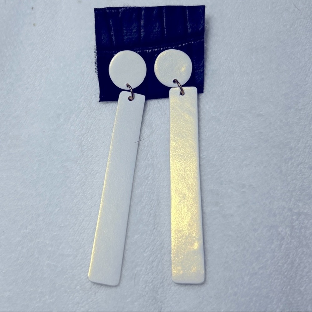 Unique Faux Leather Glistening Earrings